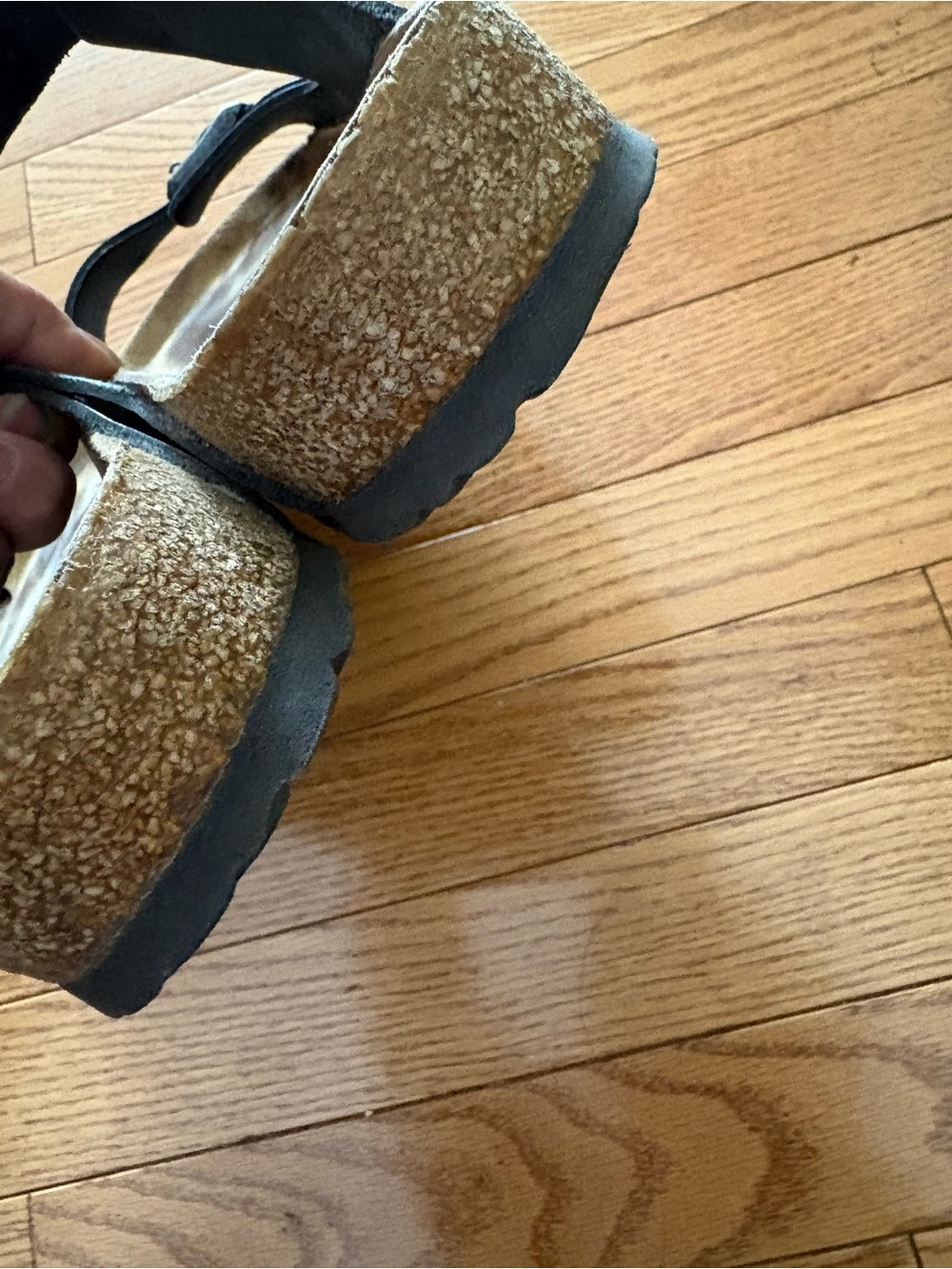 Birkenstock Black Double-Strap Buckle Sandals - Picture 6 of 9